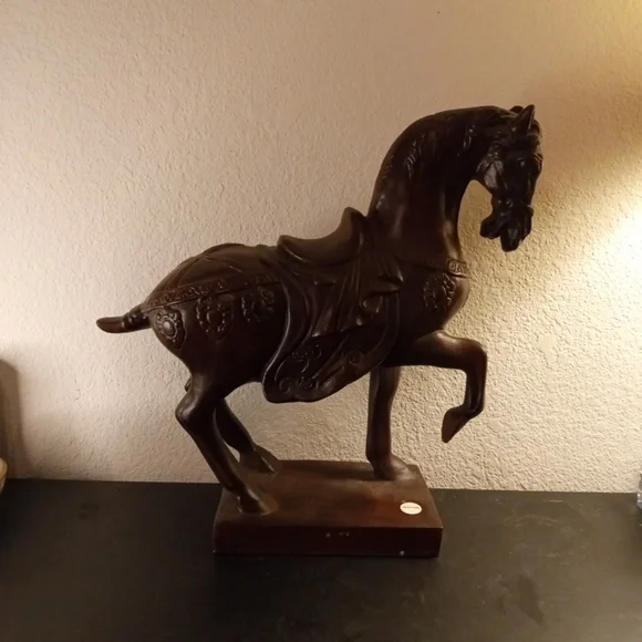 EXQUISITE Dreamsicles Folk Art Cast Ceramic 16" Horse Statue Made in Mexico